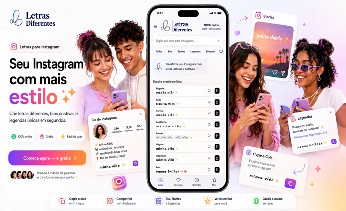 fontes para instagram