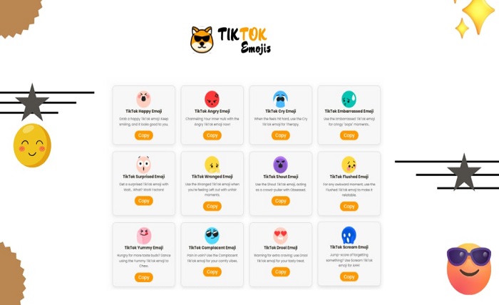 happy tiktok emoji