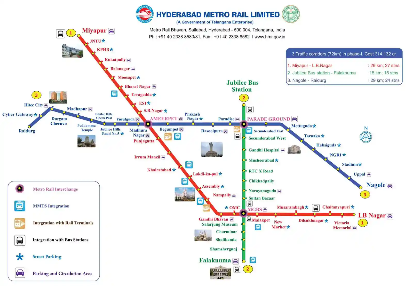 Hyderabad Metro Map