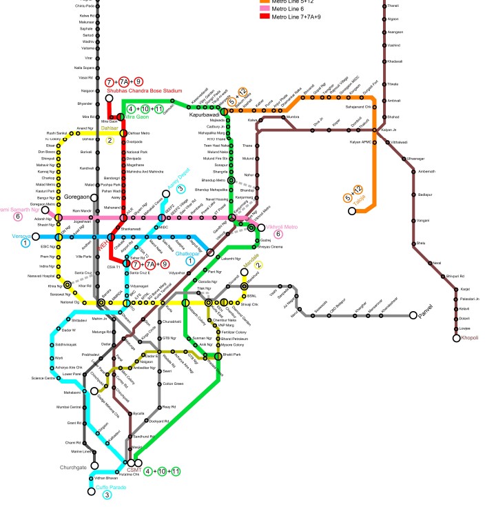 Mumbai Metro Map